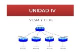 UNIDAD IV VLSM Y CIDR. CIDR En 1993, el IETF introdujo el Classless Inter- Domain Routing o CIDR (RFC 1517). CIDR permitía: • Un uso más eficiente del.