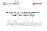 PROGRAMA DE FORMACIÓN INTEGRAL OPERADOR / MANTENEDOR (MAPAS DE APRENDIZAJE)