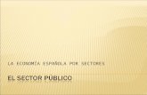 LA ECONOMÍA ESPAÑOLA POR SECTORES.  Introducción  Transformación del sector público español  La fiebre de las privatizaciones  Liberalización del.