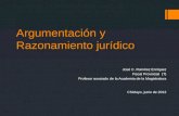 Argumentación y Razonamiento jurídico José C. Ramírez Enríquez Fiscal Provincial (T) Profesor asociado de la Academia de la Magistratura Chiclayo, junio.