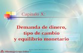 Braun, Llach: Macroeconomía argentina 1 Capítulo X: Demanda de dinero, tipo de cambio y equilibrio monetario.