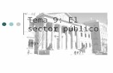 Tema 9: El sector público jmgs. Orden de la presentación Introducción El papel del estado Organización del sector público español Las regulaciones La.