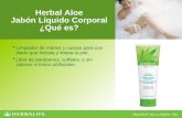 Herbal Aloe Jabón Líquido Corporal ¿Qué es? Limpiador de manos y cuerpo para uso diario que hidrata y limpia la piel. Libre de parabenos, sulfatos, y sin.