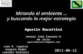 Mirando el ambiente … y buscando la mejor estrategia Juan M. Capelle Joaquín Bader Leandro Granieri 2011-08-12 Agustín Barattini Asesor Crea Casares-9.