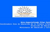 Mtra.Especializada Pilar Petingi Coordinadora Área de Educación de la Primera Infancia Dirección de Educación Ministerio de Educación y Cultura.