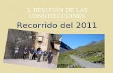 3. REVISIÓN DE LAS CONSTITUCIONES Recorrido del 2011.