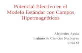 Potencial Efectivo en el Modelo Estándar con Campos Hipermagnéticos Alejandro Ayala Instituto de Ciencias Nucleares UNAM.