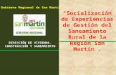 DIRECCIÓN DE VIVIENDA, CONSTRUCCIÓN Y SANEAMIENTO Gobierno Regional de San Martín.
