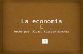 Hecho por: Alvaro Corroto Sanchez  ¿Que es la economia? Ciencia que estudia los recursos, la creación de riqueza y la producción, distribución y consumo.