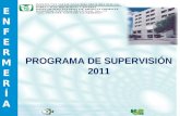 PROGRAMA DE SUPERVISIÓN 2011