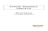 CD816TG Manual del usuario Central Domótica