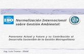 Panorama Actual y Futuro y su Contribución al Desarrollo Sostenible de la Gestión Metropolitana Normalización Internacional sobre Gestión Ambiental: Ing.