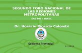 SEGUNDO FORO NACIONAL DE LAS REGIONES METROPOLITANAS SAN TOS / BRASIL Dr. Horacio Ricardo Colombi 11.2010.