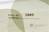 Plan de trabajo 2009 Subsistema de la Vicerrectoría Ejecutiva.