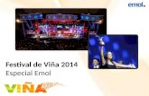 Festival de Viña 2014 Especial Emol. +398.257 fans +548.033 seguidores Emol.com se ha posicionado como la fuente principal de información recurrente entre.