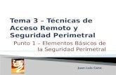 Punto 1 – Elementos Básicos de la Seguridad Perimetral Juan Luis Cano.