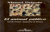 [Delgado, Manuel][El animal publico][Sociología-Ensayo]
