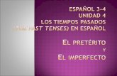 Es el primero (first) de los 2 tiempos pasados en español. Es muy irregular así que es necesario memorizar y practicar las formas mucho. 1. Es el pasado.