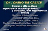 Tovilla-Canales Dr. DARIO DE CALICE Cirujano oftalmólogo Especialista en Oculoplástica ( párpados, vías lagrimales y órbita) Hospital Clinica Biblica Hospital.