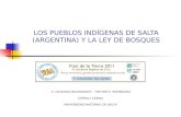 LOS PUEBLOS INDÍGENAS DE SALTA (ARGENTINA) Y LA LEY DE BOSQUES E. CATALINA BULIUBASICH – HECTOR E. RODRIGUEZ CEPIHA / CIUNSa UNIVERSIDAD NACIONAL DE SALTA.