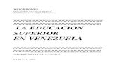 La educación superior en Venezuela