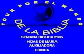 SEMANA BIBLICA 2005 HIJAS DE MARÍA AUXILIADORA CHINCA.