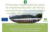 Procesos organizativos para la implementación de ferias campesinas con productores rurales de pequeña escala.