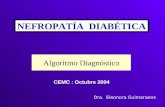 Algoritmo Diagnóstico NEFROPATÍA DIABÉTICA CEMC : Octubre 2004 Dra. Eleonora Guimaraens.