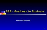 1 B2B - Business to Business P. Reyes / Octubre 2004.