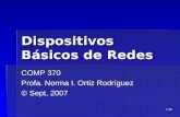 1/96 Dispositivos Básicos de Redes COMP 370 Profa. Norma I. Ortiz Rodríguez © Sept, 2007.
