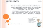 H IDRUROS F ÍSICO -Q UÍMICA En este trabajo, hablaremos de los Hidruros. Vamos a establecer su utilidad, su estructura, su composición física, su uso en.