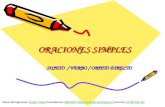 ORACIONES SIMPLES SUJETO / VERBO / OBJETO DIRECTO Autor pictogramas: Sergio Palao Procedencia: ARASAAC (http://catedu.es/arasaac/) Licencia: CC (BY-NC-SA)Sergio.