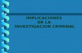 IMPLICACIONES DE LA INVESTIGACION CRIMINAL CONCEPTOS BÁSICOS COMPLEMENTARIOS PARA EL FENÓMENO SOCIAL DEL DELITO CONCEPTOS BÁSICOS COMPLEMENTARIOS PARA.