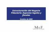 Estructuración del Negocio Fiduciario: Aspectos legales y fiscales Octubre de 2008.