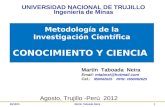 1. Conocimiento y Ciencia MINAS 2012