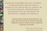 Especies forestales de uso múltiple: caracterización de sus usos y potencial de aplicación en planes de fomento forestal, agroforestal y silvopastoril.