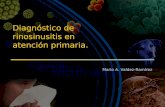 Diagnóstico de rinosinusitis en atención primaria. Mario A. Valdez-Ramírez.