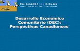 Desarrollo Económico Comunitario (DEC): Perspectivas Canadienses.