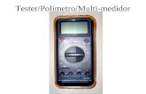 Tester/Polímetro/Multi-medidor. Algunos se componen de dos partes: El medidor en si y una protectora de goma.