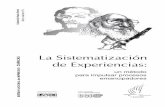 Sistematización de Experiencias - Un método para impulsar procesos emancipadores