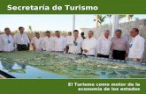 Secretaría de Turismo El Turismo como motor de la economía de los estados.