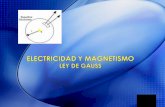 La ley de Gauss es un método matemático utilizado para el calculo del flujo de campo (eléctrico o magnético) a través de una superficie hipotética de.