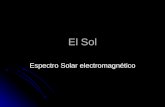 El Sol Espectro Solar electromagnético. Estructura del Sol.