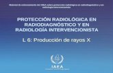 IAEA International Atomic Energy Agency PROTECCIÓN RADIOLÓGICA EN RADIODIAGNÓSTICO Y EN RADIOLOGÍA INTERVENCIONISTA L 6: Producción de rayos X Material.