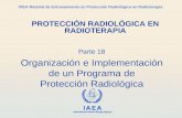 IAEA International Atomic Energy Agency OIEA Material de Entrenamiento en Protección Radiológica en Radioterapia Parte 18 Organización e Implementación.