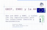 GBIF, ENBI y la AHIM Que son GBIF y ENBI, y cuales son las implicaciones para las colecciones ibéricas y macaronésicas ENBIENBI Francisco Pando Real Jardín.