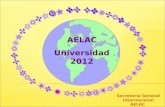 Secretaría General Internacional AELAC Universidad 2012.