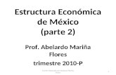 Estructura Económica de México (parte 2) Prof. Abelardo Mariña Flores trimestre 2010-P 1 Fuente: Elaborado por Abelardo Mariña Flores.
