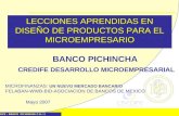 CREDIFE – BANCO PICHINCHA C.A./ 1 LECCIONES APRENDIDAS EN DISEÑO DE PRODUCTOS PARA EL MICROEMPRESARIO CREDIFE DESARROLLO MICROEMPRESARIAL Mayo 2007 BANCO.