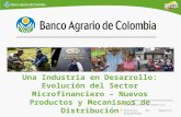 Una Industria en Desarrollo: Evolución del Sector Microfinanciero – Nuevos Productos y Mecanismos de Distribución Vicepresidencia Comercial Gerencia del.
